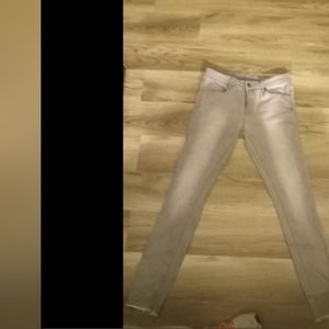 Articles of society Grey jeans size 28 poss green paint on rear left pant leg